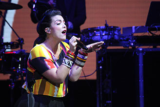 Caro Emerald performing at The Royal Liverpool Philharmonic Hall 2015